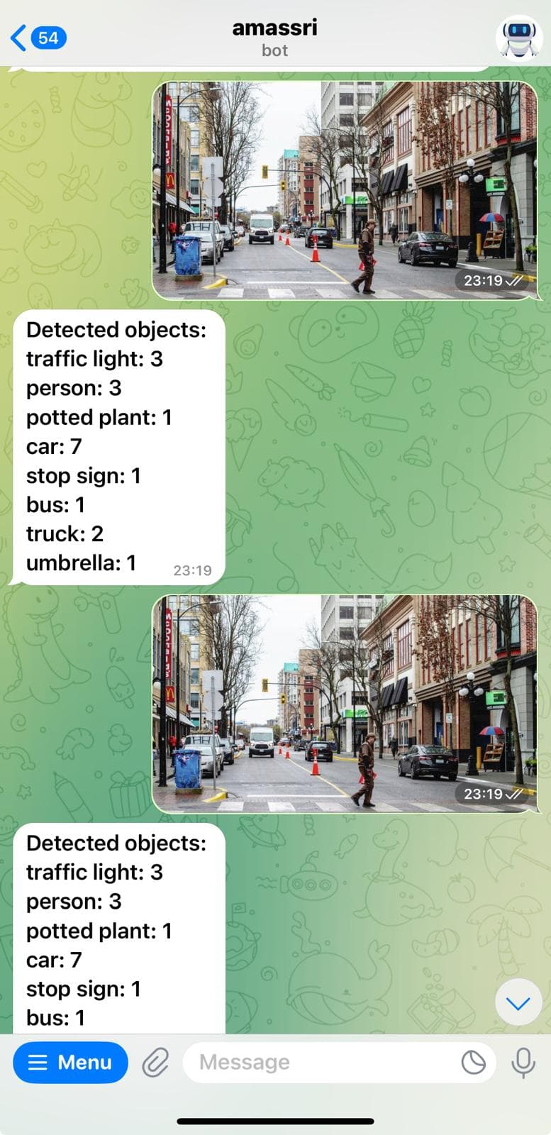Object Detect Bot
